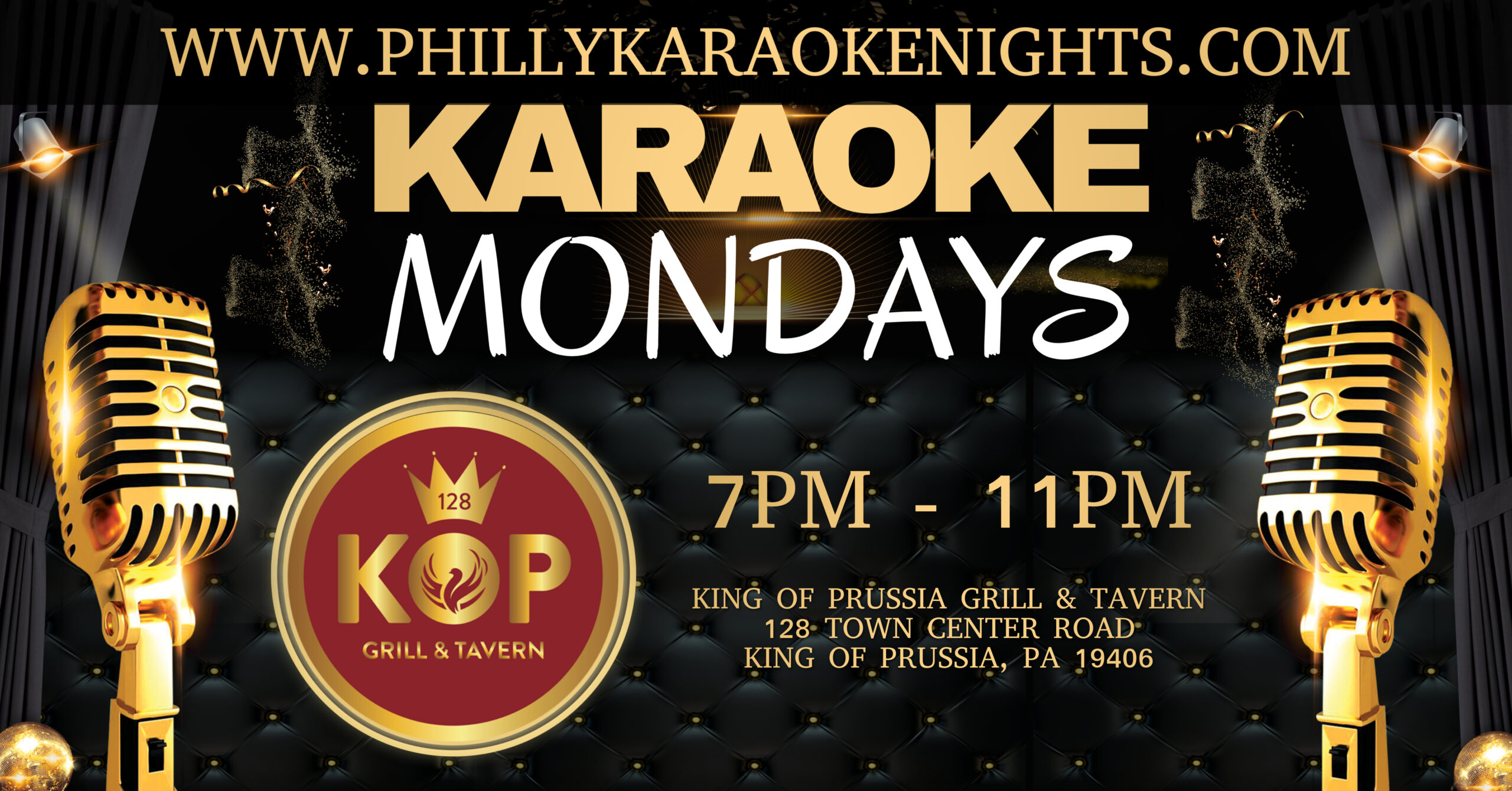Monday Karaoke at KOP Grill & Tavern with DJ Durk (King of Prussia - Montgomery County, PA)